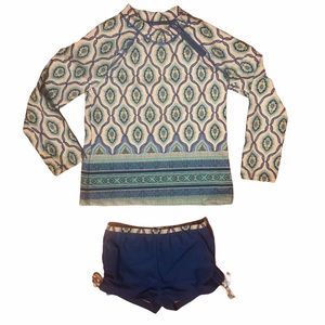 Cabana Life Rashguard and Swim Bottoms